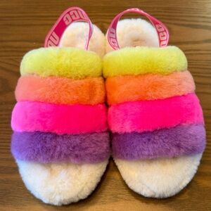 UGG Colorful Fluffy Mules